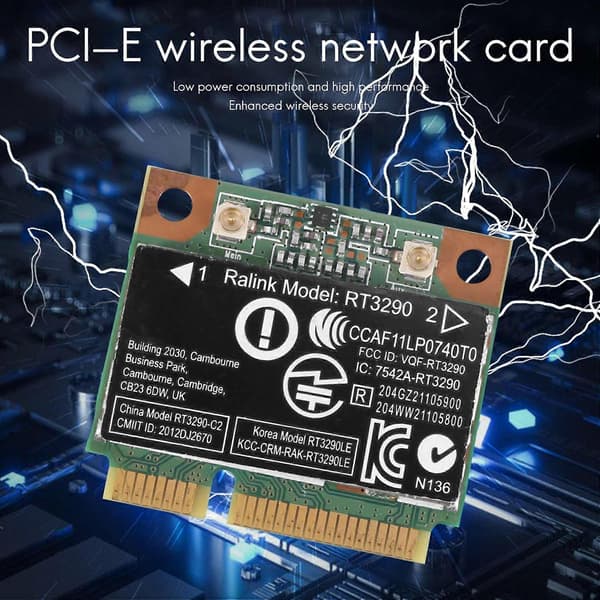150 Mbps 2,4 GHz RT3290 802.11B/G Trådlöst WLAN WIFI + Bluetooth BT 3.0 Halvt Mini PCI-E-kort för CQ58