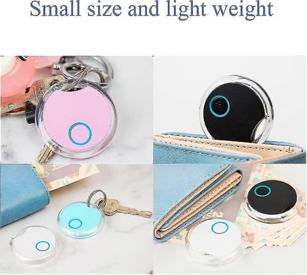 Pack Smart Bluetooth Tracker och Nyckelhittare Med App, Appkontroll Kompatibel, 4 Färger