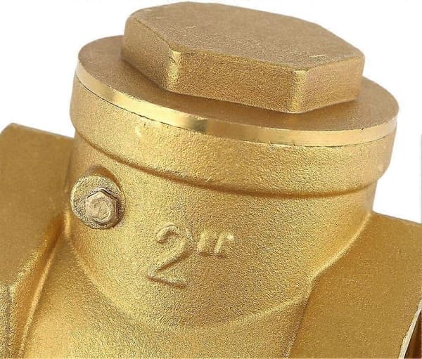 Dn50 Envägs Backventil 232Psi Intern Gänga Mässing Swing Backventil Förhindra |