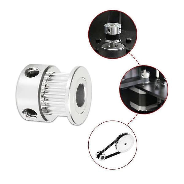 10-pack GT2 Timing Pulley med 16 tänder, 3D-skrivartänder, 5 mm hål, 6 mm bredd