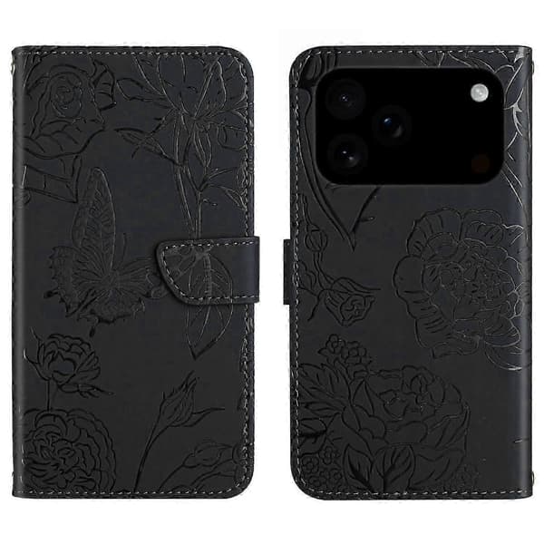 Fjäril PU Läderfodral för Apple iPhone 17 Pro