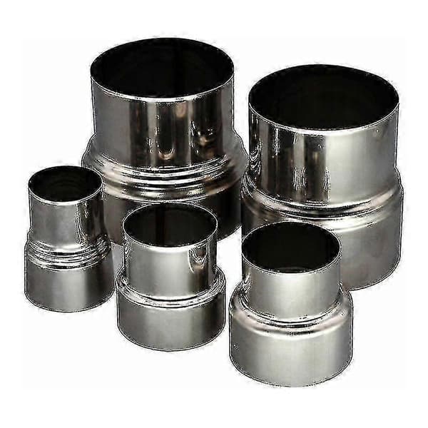 Rostfri skorstensrörsadapter 80mm / 60mm - hög kvalitet (1st)