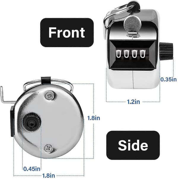 Digits Click Counter - Metall Manuell Räknare