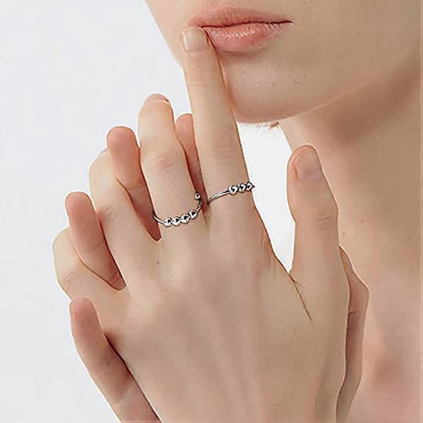 6 st damring dam fidgetringar meditationsringar fidgetring fredsring