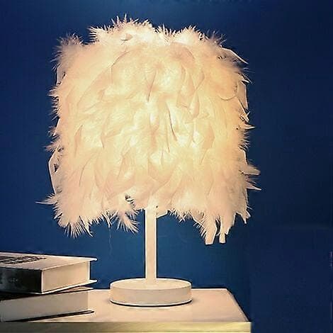Modern Bordslampa Plume Blanche för Barn Sovrum Läsesal