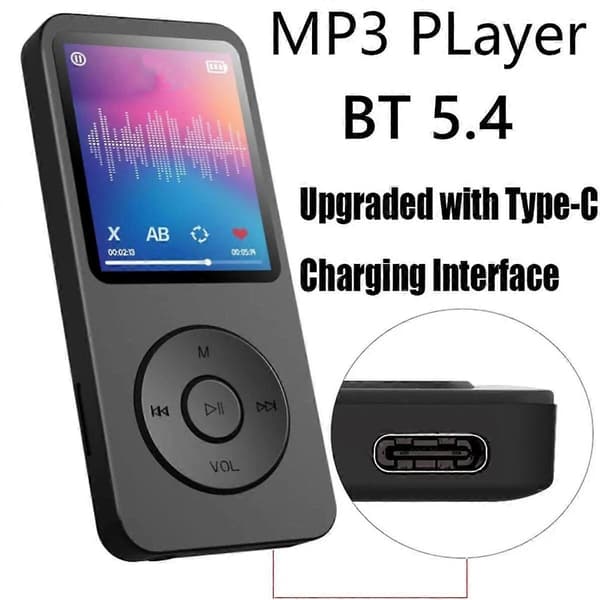 32GB Bluetooth MP3-spelare Snabbladdning Bluetooth-version Utbyggbart minneskort Musikspelare FM-inspelning E-bok