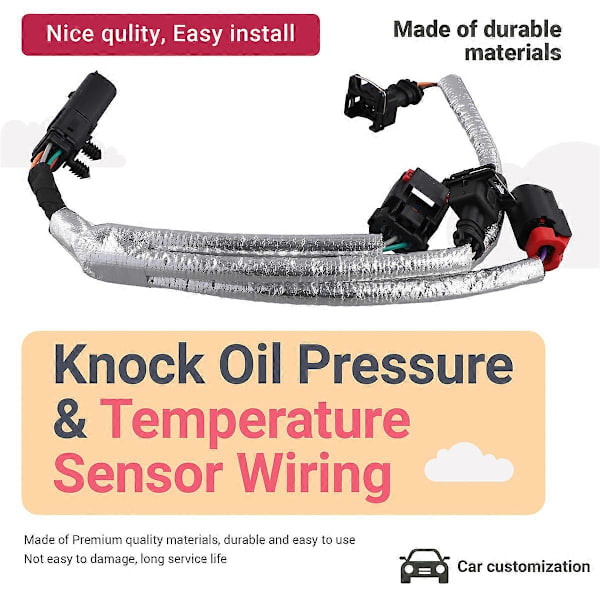 Knacksensor Oljetryck & Temperatur Sensor Kabeldragning för 5148105AH