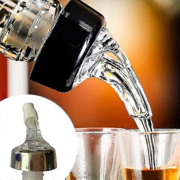 Automatisk Mätande Flaskhällare - Drinkar Vin Cock Tail Dispenser Hem Bartoolssilverglansig
