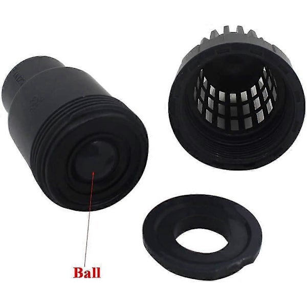 Fotventil Backventil Med Kulansug 25 32 40 Mm Backventil Silventil PVC Poolpump (innerdiameter 25mm)