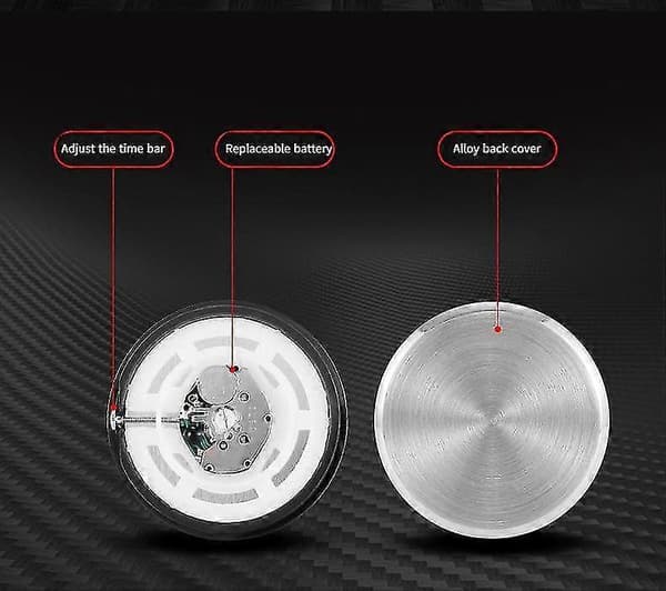 Stjärnlysande Bilinstrumentbräda Klocka Mini Ljusande Elektronisk Klocka Quartz Klocka (bmw)