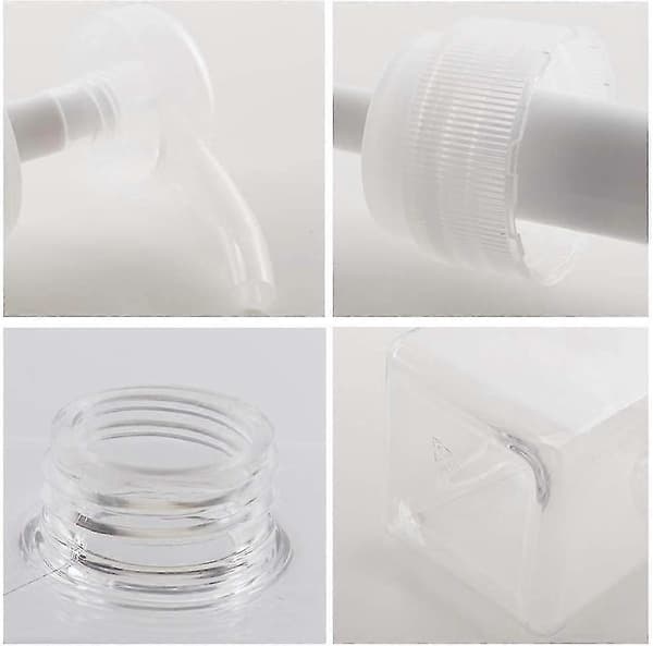 2-pack 650 ml transparenta tvålflaskor i plast för kök och badrum