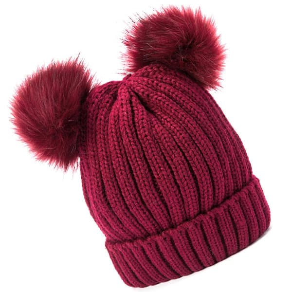 Dam Mössor Stickade Mössor Dam Barn Stickad Beanie Dam Stickad Hatt Varma Vinterhattar Dam