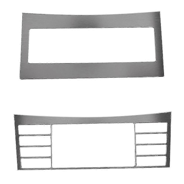 2 st Bilkonsol Luftkonditionering CD Panel Knapp Ram Trim För E Klass W212 E200l E260l E300l 2008-2015