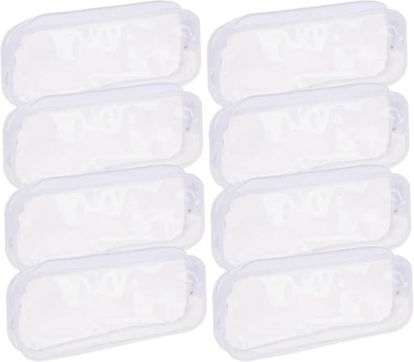 8 st Plast Pennfodral (Vit * 8)
