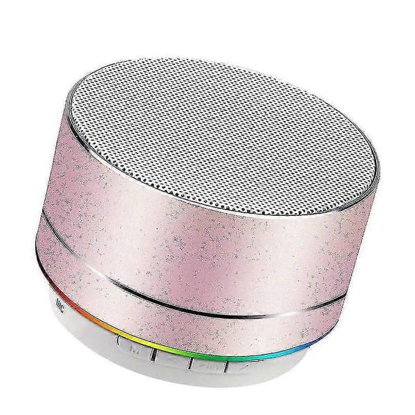 Trådlös Bluetooth-högtalare Mini Led Multifunktion Stereo Bluetooth Roséguld