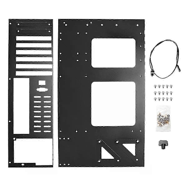 GPU Mining Ram, Stöder ITX/ATX Moderkort, Bitcoin Rig Chassi