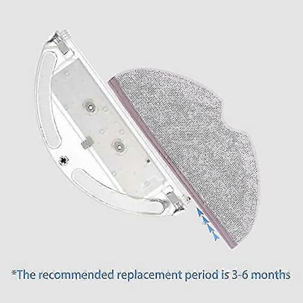 4-pack mikrofibermoppdynor för Roborock S5 / S6 / S5 Max / S6 MaxV robotdammsugare
