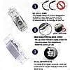 LED-dörrbelysningsprojektor för bil, 4-pack 3D Ghost Lights Upgrade-FF-