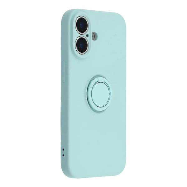 Silikonskal med rem, ring och stativ för iPhone 17