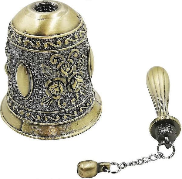 Retro Handklocka Brons Ringklocka Antik Mässing Bröllopsklockor brons1st