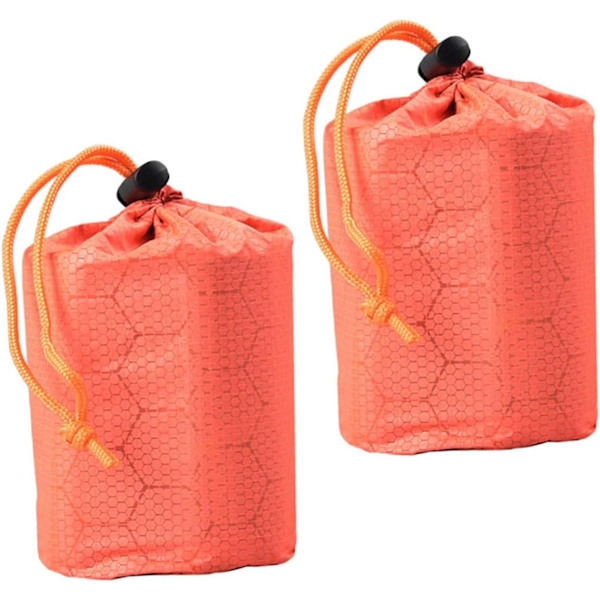 2-pack Förvaringsväska för sovsäckar för camping - Överlevnadssovsäck - Sovsäckar vuxna - Nödmat Nödsovsäckar - Termisk