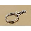 50-pack nyckelringar kort kedja 25 mm Silver