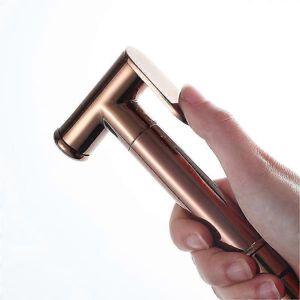 Roséguld Handhållen Bidéspruta Rostfritt Stål Douche Kit, B