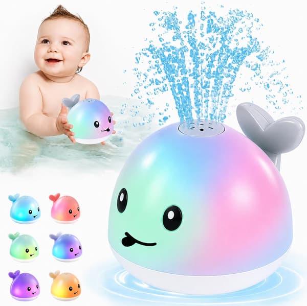 Babybadleksaker Lyser upp Poolvattenleksak för Småbarn Bebisar 1-3 År Present