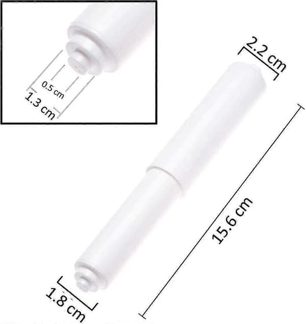 Toalettpappershållare, 2 st Plast Toalettpapper
