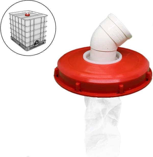 Ibc Regnfilterlock, Tvättbart Nylon Ibc Filter, Ibc Lockfilterlock 163mm/245mm Röd Ibc Regnvattentank