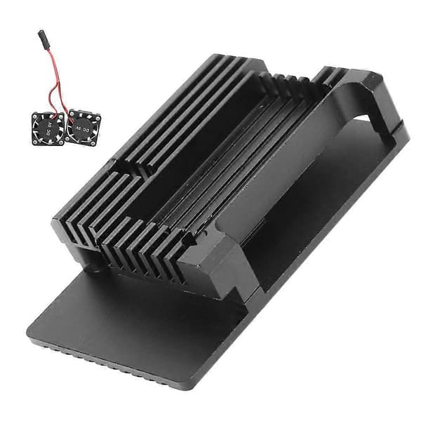 Skyddande hölje i aluminiumlegering för Raspberry Pi 3 B Typ 2b 3b Chassikylfläkt