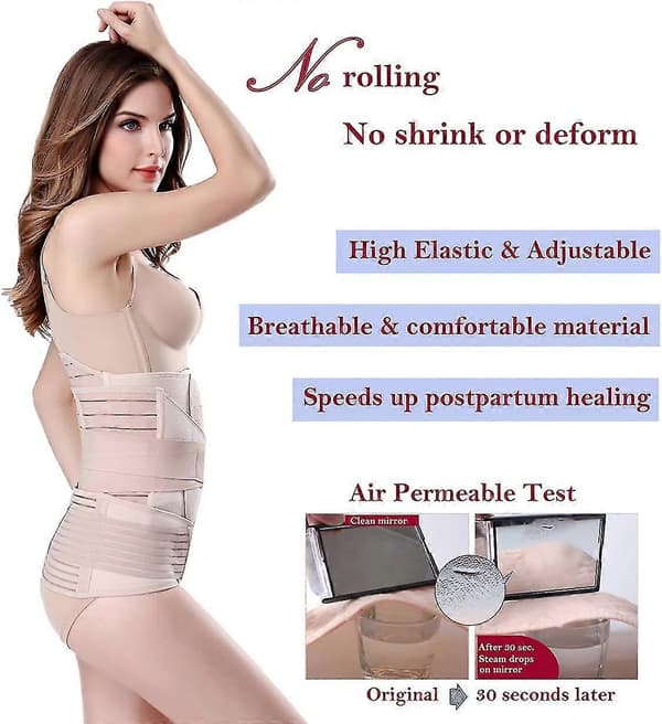 I 1 Stöd & Återhämtning Mage/Midja/Bäcken Bälte Shapewear Efter Förlossning
