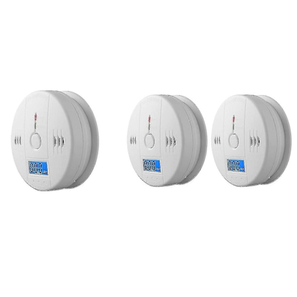 2-pack Rökdetektor och Kolmonoxidvarnare med LCD-display - KC