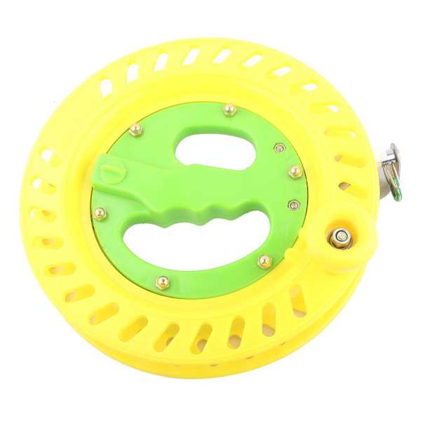 Durable Plastic Spool for Fishing Line/Kite String - 22 cm (Yellow)