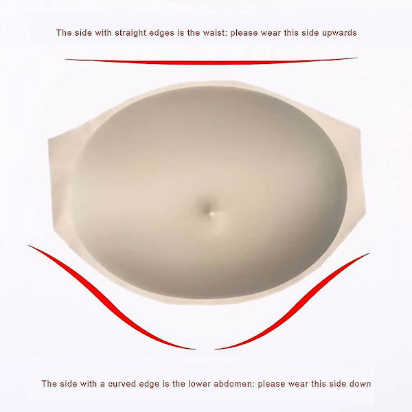 Simuleret gravid mave Tummy Bump skuespiller Cosplay rekvisitter åndbar scene performance