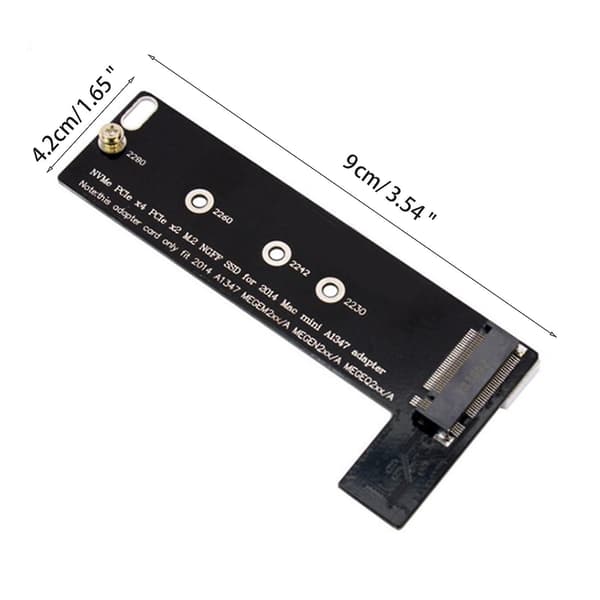 For M For Nøgle Nvme For M.2 Ssd Til For Mac Mini 2014 A1347 Megem2 Megeq2 Adapter