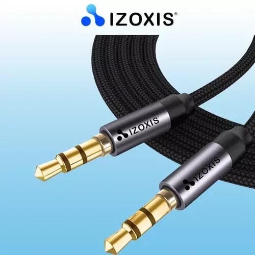 3,5 mm AUX-kabel han-han 1,75 m forgyldte stik