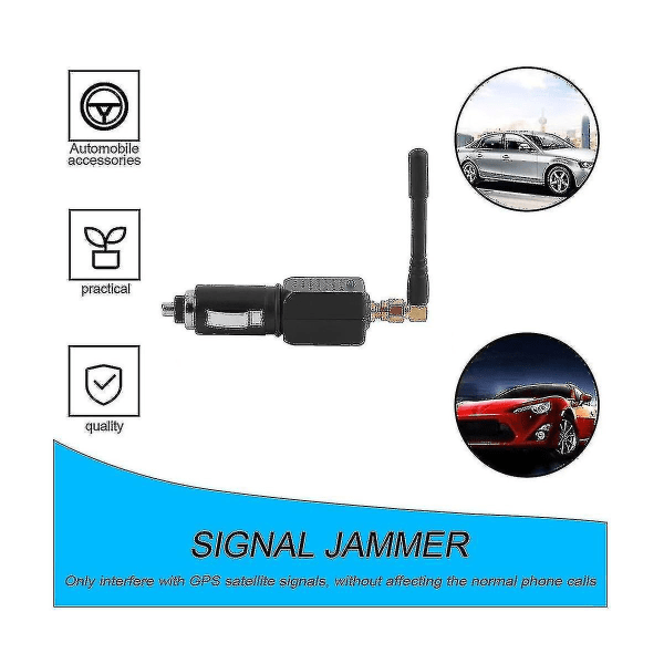 1x Antenn Car Signal Concealer Dc12-24v 1560-1580mhz Bil GPS-signaldetektor Integritetsskydd An