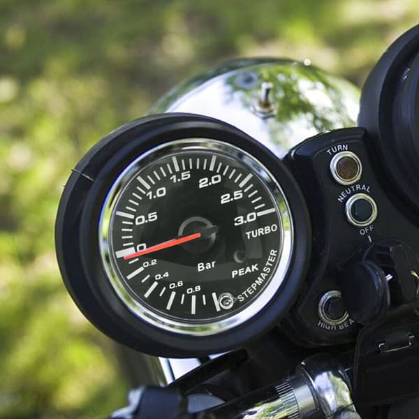 2,5 tommer 60 mm 3,0 Bar LED Bilmodifikation Turbo Boost Måler Pointer DC12V