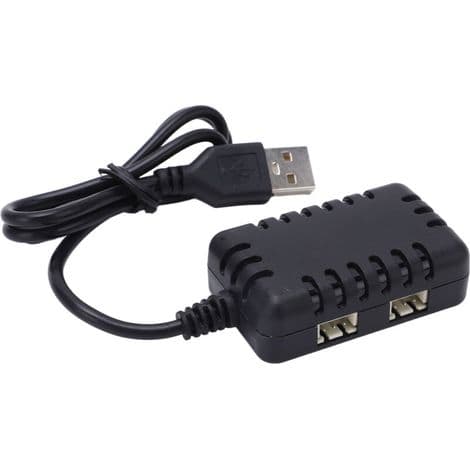 Universell 7,4V snabbladdare, för 7,4V batterier för fordon, drönare, etc.