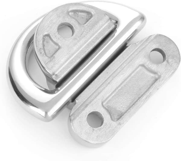 2 stk. 6 mm stål hardware surringsanker dæk rustfrit stål D-ring anker foldbart øje til marine ræling SUS316