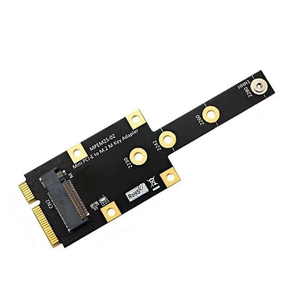 NVME SSD till MINI PCI-E Adapterkort M.2 NGFF NVME KEY M till MINI PCIE Multifunktionsmodul