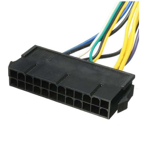 ATX PSU Strømkabel 24P til 6P for Z220 Z230 SFF Mainboard server Workstation Sort