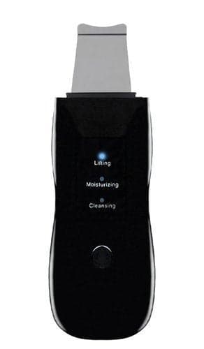 Ultrasonic Peeling Device 5-in-1 Wireless Black with 2 Silicone Pads
