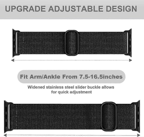 2025 Seneste Model Elastisk Ankel-/Armbånd Kompatibelt med Apple Watch 49mm 46mm