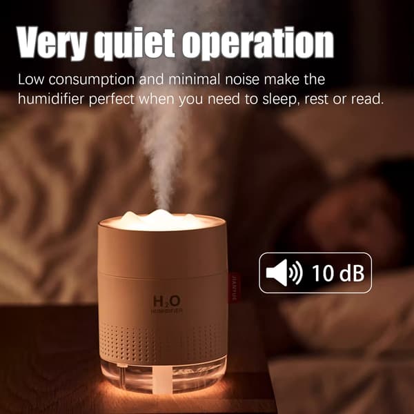 INF Ultralyd luftfukter 500 ml med LED-belysning