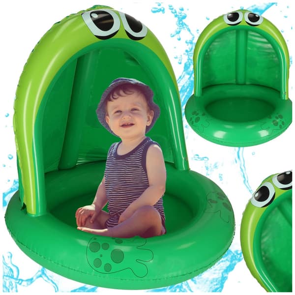Inflatable children's pool zebra with sun canopy 95 cm PVC 3+ years