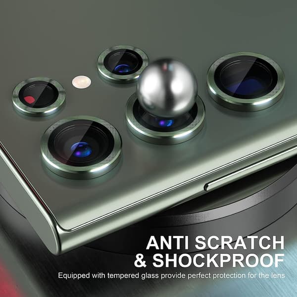 Green Samsung S24 Ultra Camera Lens Protector