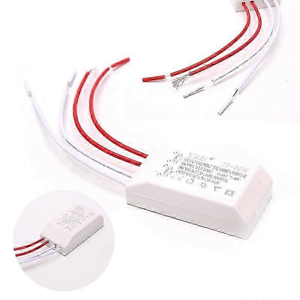 Elektronisk Transformator AC 220V Til 12V 20-60W Halogen Lys Driver Strømforsyning