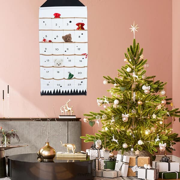 50 * 120 cm julekalender til selvfyldning, stofjulekalender